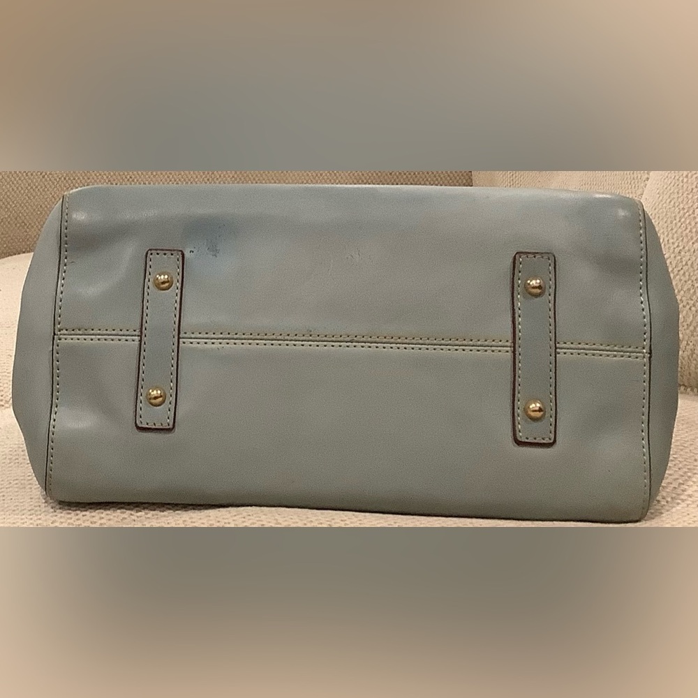 Dooney & Bourke Florentine Leather Libby Dusty Blue Shoulder Bag - Picture 3 of 15